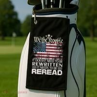 Constitution Of The Usa Needs To Be Reread Golf Towel thumb 2