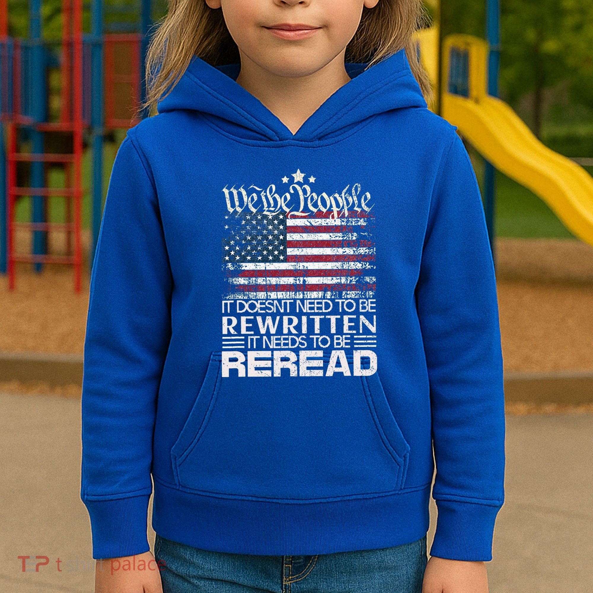 Constitution Of The Usa Needs To Be Reread Kids Hoodie