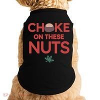 Choke On These Nuts Buckeye Christmas Football Doggie Tank thumb 0