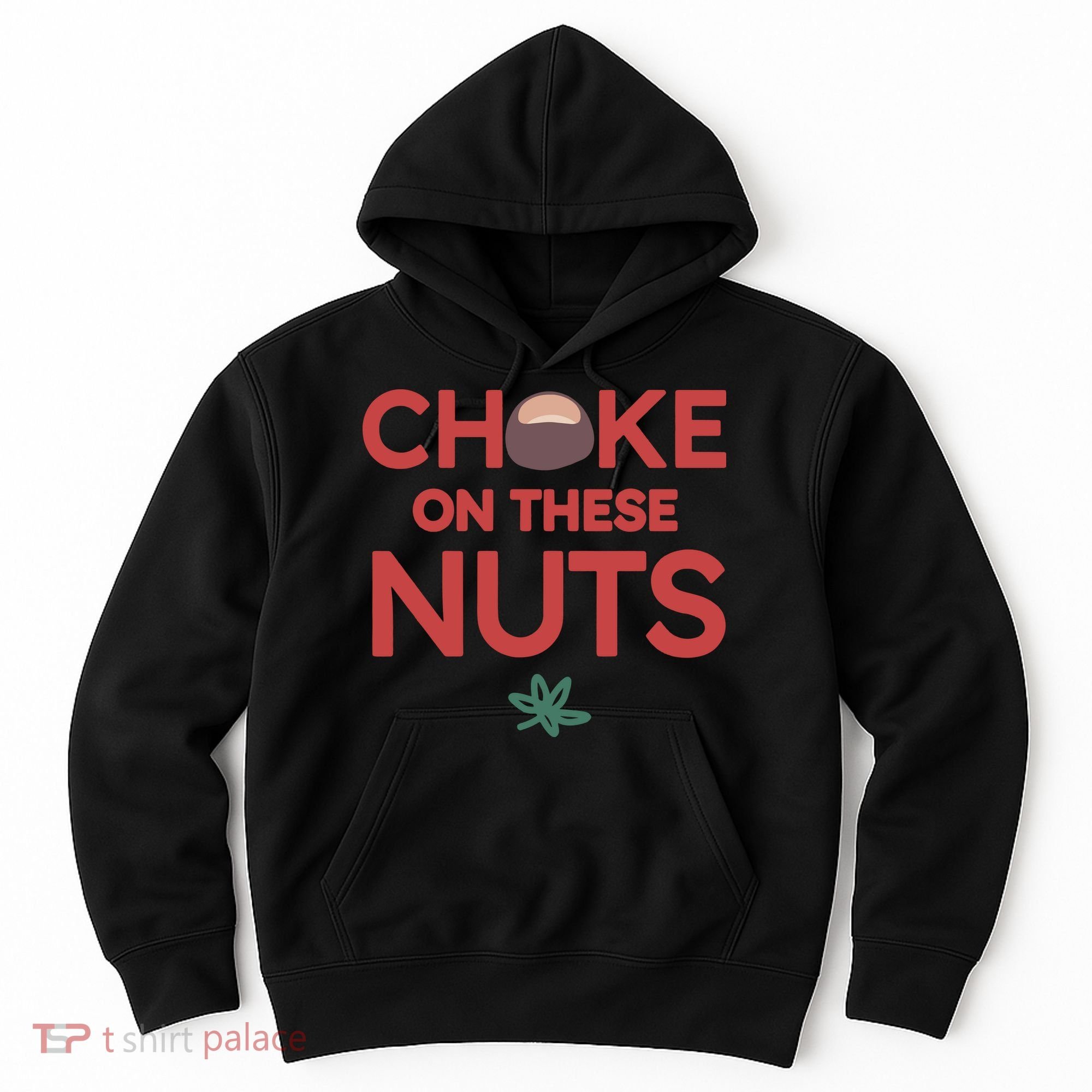 Choke On These Nuts Buckeye Christmas Football Hoodie