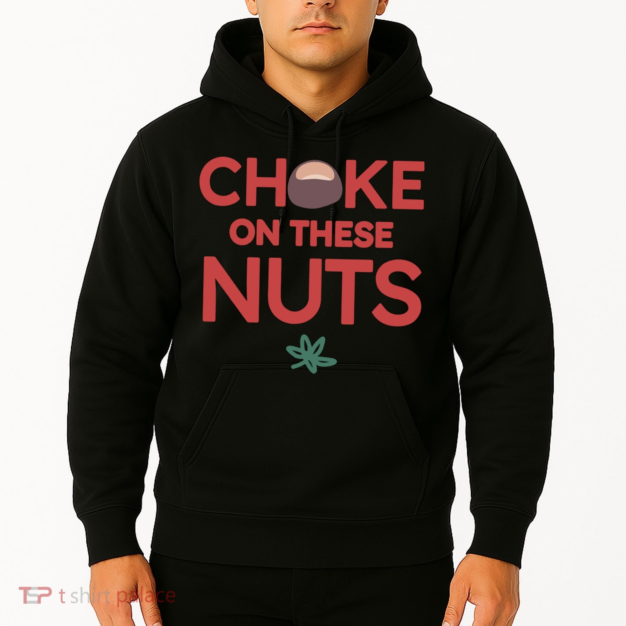 Choke On These Nuts Buckeye Christmas Football Hoodie