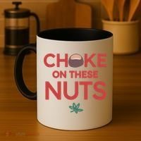 Choke On These Nuts Buckeye Christmas Football Coffee Mug thumb 4