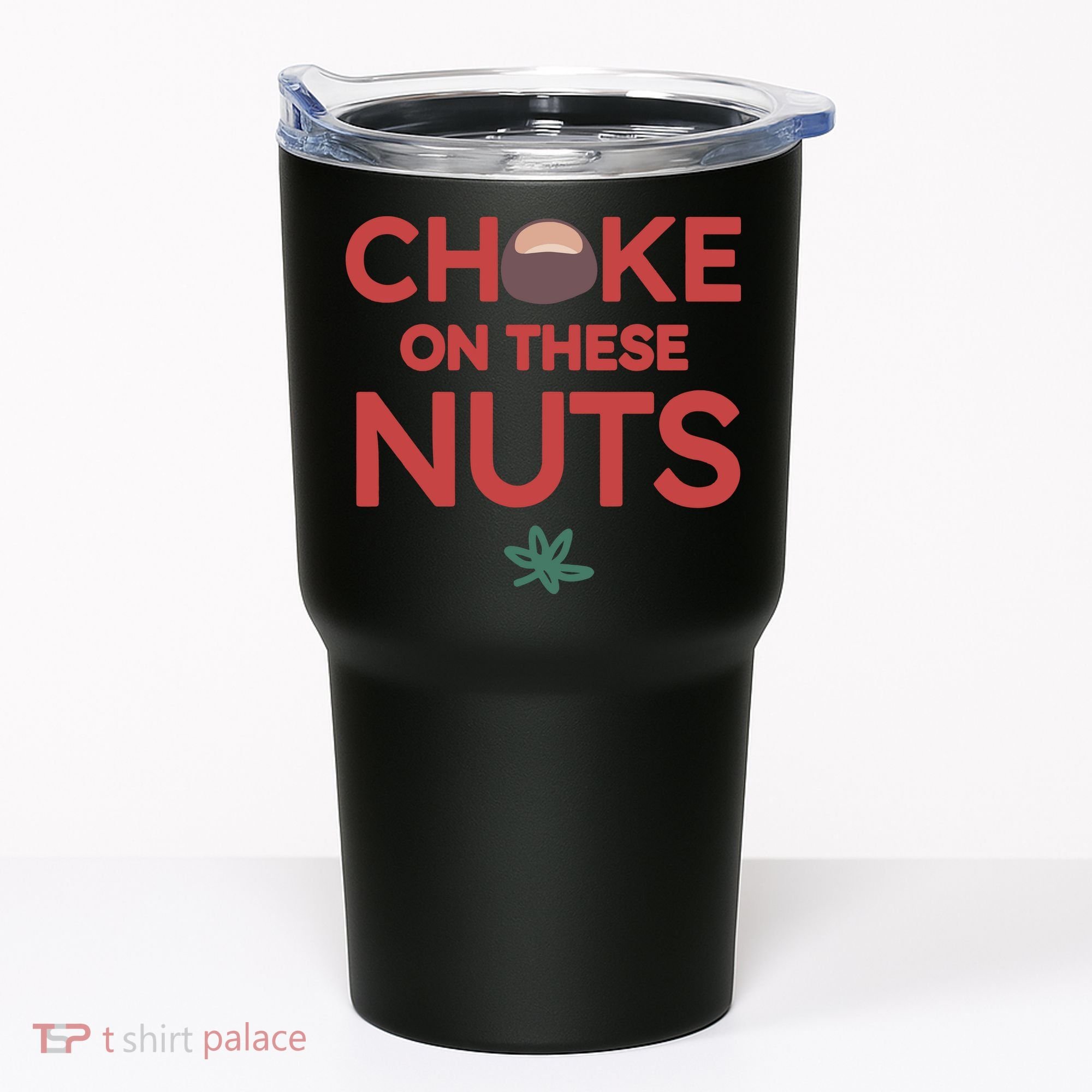 Choke On These Nuts Buckeye Christmas Football Tumbler