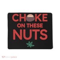 Choke On These Nuts Buckeye Christmas Football Mousepad thumb 0