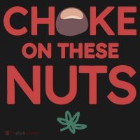 Choke On These Nuts Buckeye Christmas Football Baby Bodysuit thumb 2