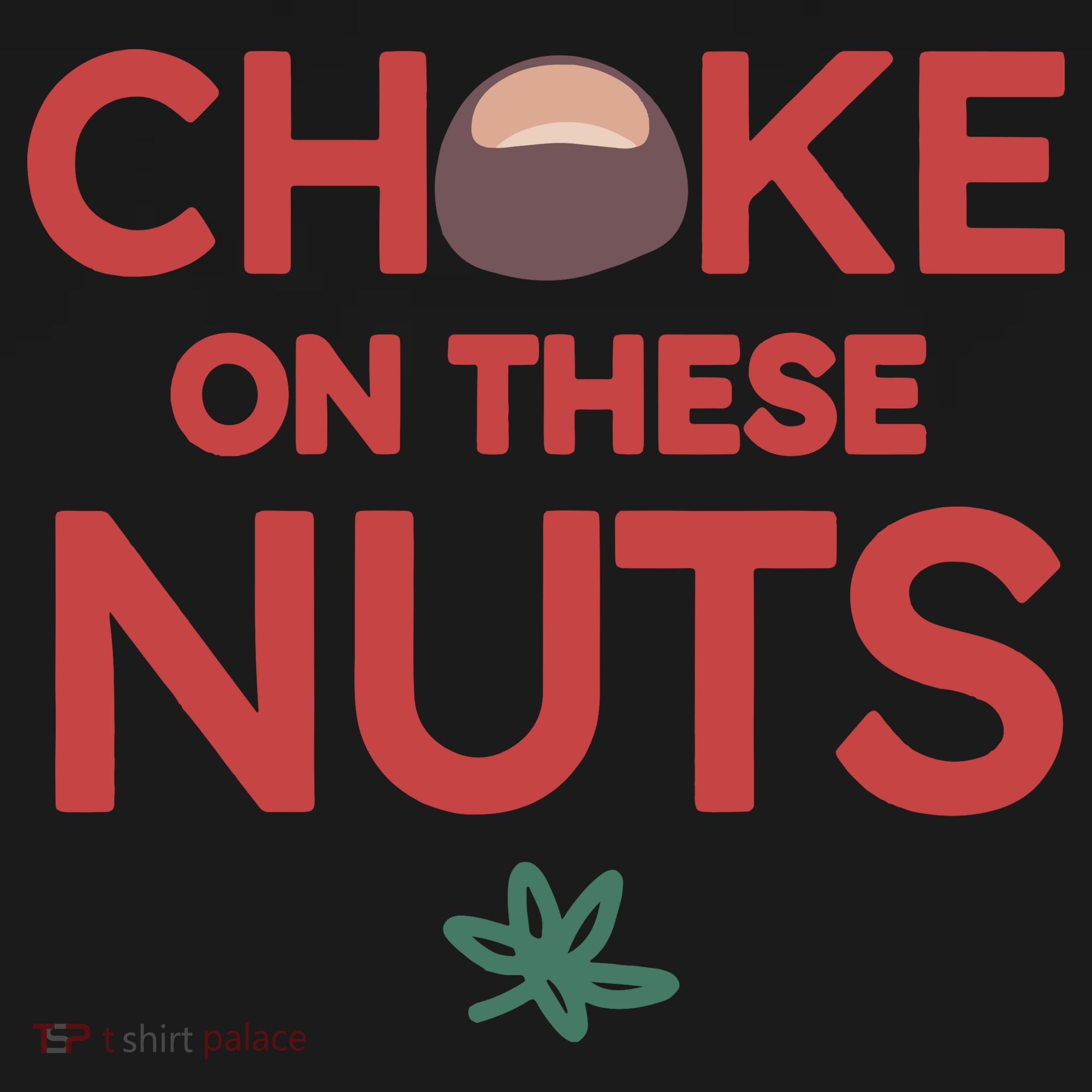 Choke On These Nuts Buckeye Christmas Football Baby Bodysuit