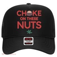 Choke On These Nuts Buckeye Christmas Football Hat thumb 0