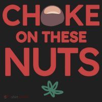 Choke On These Nuts Buckeye Christmas Football Golf Towel thumb 3
