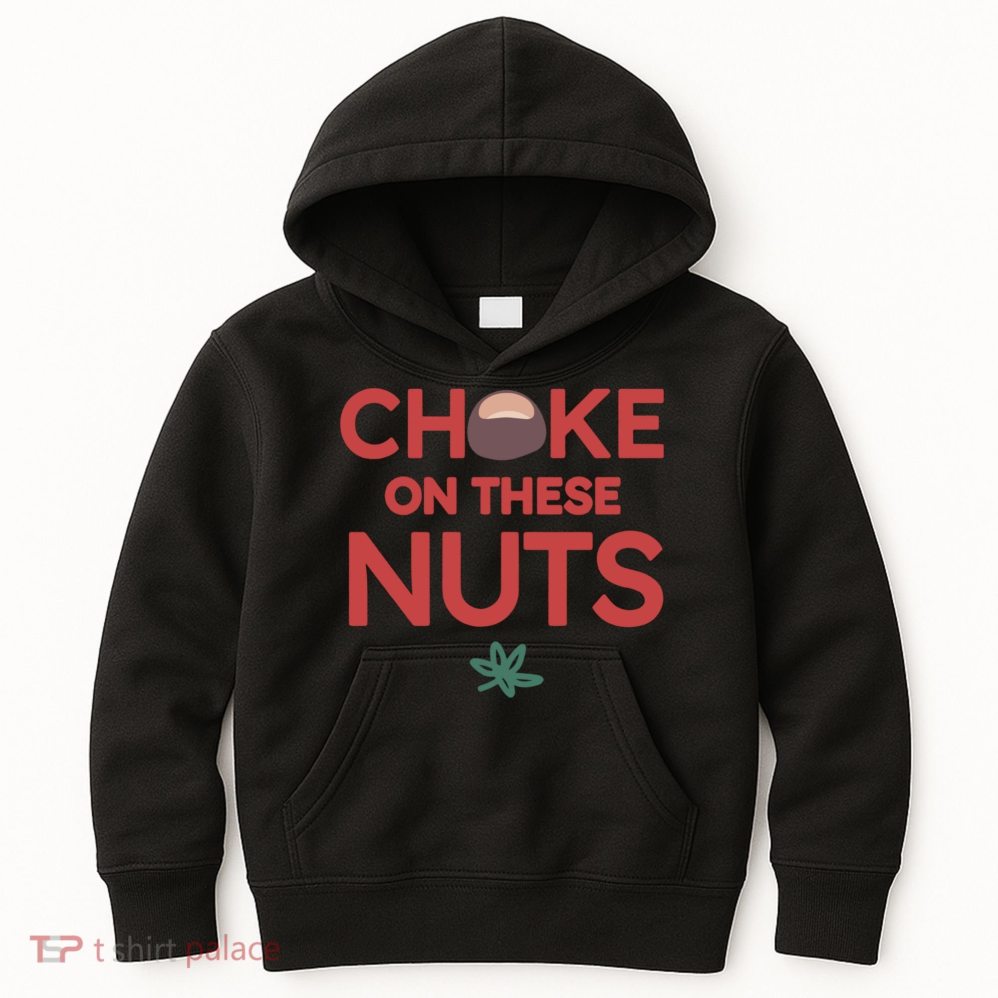 Choke On These Nuts Buckeye Christmas Football Kids Hoodie