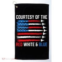 Courtesy Of The Red White And Blue 4th Of July Golf Towel thumb 0