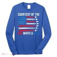Courtesy Of The Red White And Blue 4th Of July Long Sleeve Shirt thumb 0