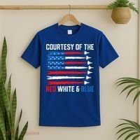 Courtesy Of The Red White And Blue 4th Of July T-Shirt thumb 2