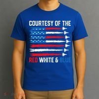 Courtesy Of The Red White And Blue 4th Of July T-Shirt thumb 3