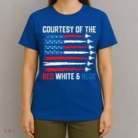 Courtesy Of The Red White And Blue 4th Of July T-Shirt thumb 4