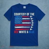 Courtesy Of The Red White And Blue 4th Of July T-Shirt thumb 5