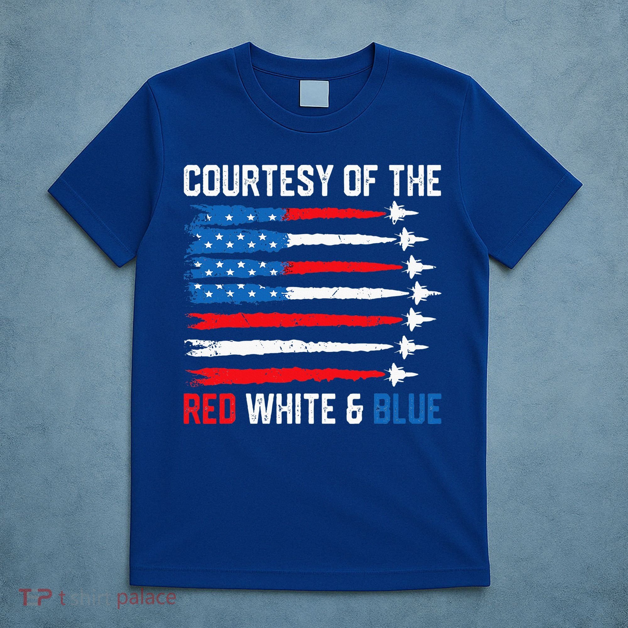 Courtesy Of The Red White And Blue 4th Of July T-Shirt
