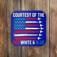 Courtesy Of The Red White And Blue 4th Of July Coaster thumb 0