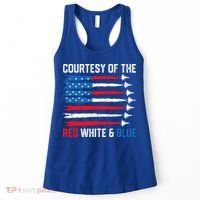Courtesy Of The Red White And Blue 4th Of July Women's Tank Top thumb 0