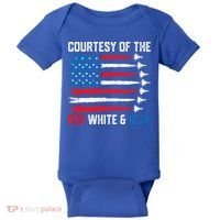 Courtesy Of The Red White And Blue 4th Of July Baby Bodysuit thumb 0