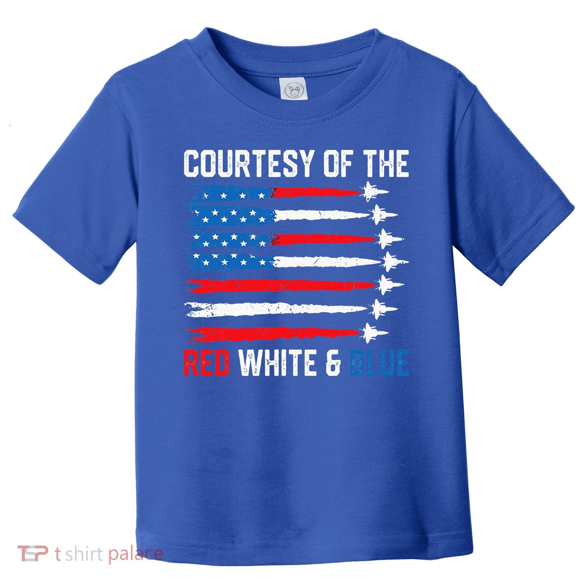 Courtesy Of The Red White And Blue 4th Of July Toddler T-Shirt