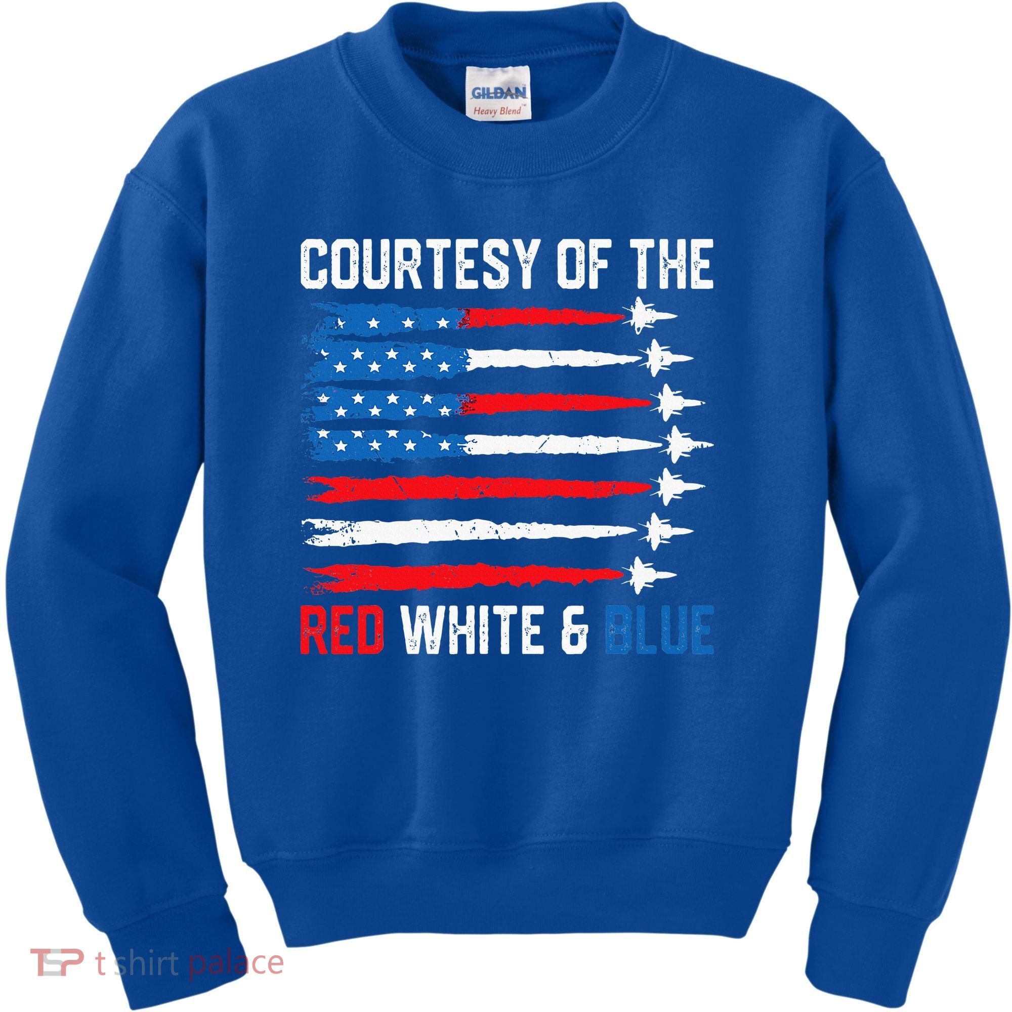 Courtesy Of The Red White And Blue 4th Of July Kids Sweatshirt