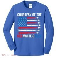 Courtesy Of The Red White And Blue 4th Of July Kids Long Sleeve Shirt thumb 0