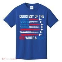 Courtesy Of The Red White And Blue 4th Of July Kids T-Shirt thumb 0