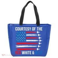 Courtesy Of The Red White And Blue 4th Of July Tote Bag thumb 0