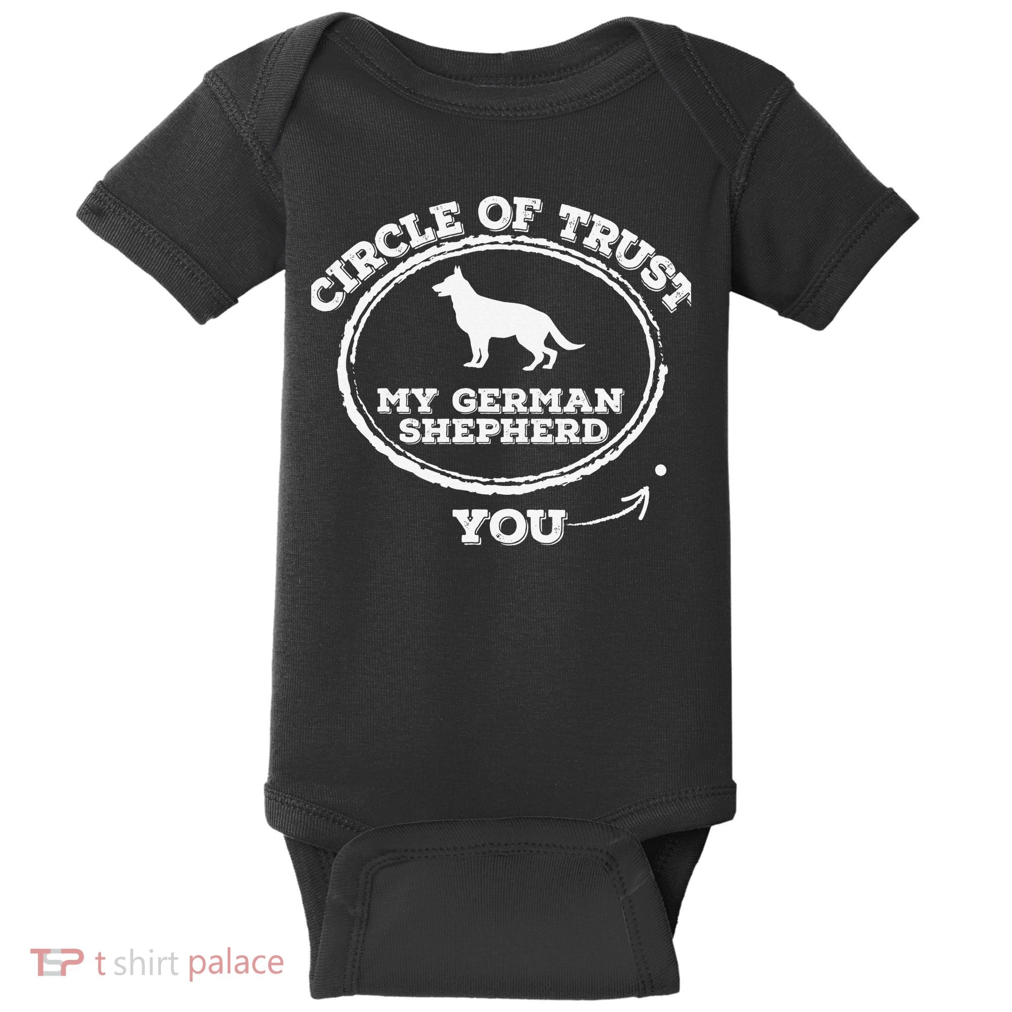 Circle Of Trust Funny German Shepherd Baby Bodysuit