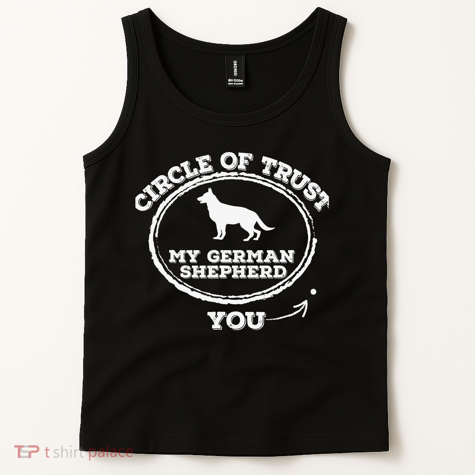 Circle Of Trust Funny German Shepherd Tank Top