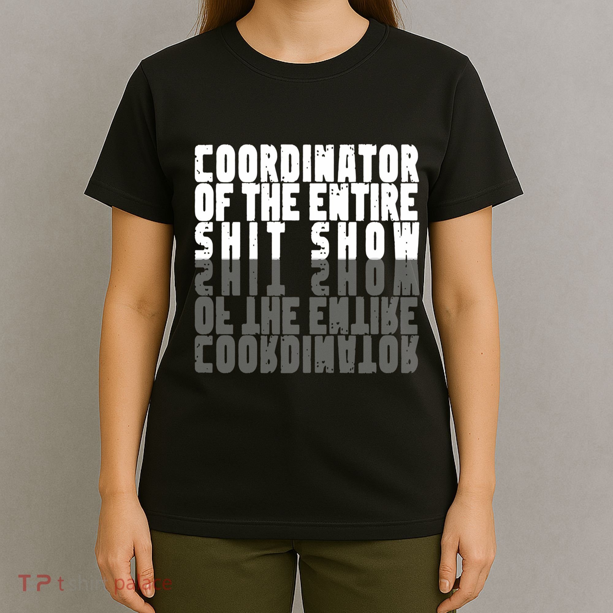 Coordinator Of The Entire Shit Show Funny Saying Sarcastic T-Shirt