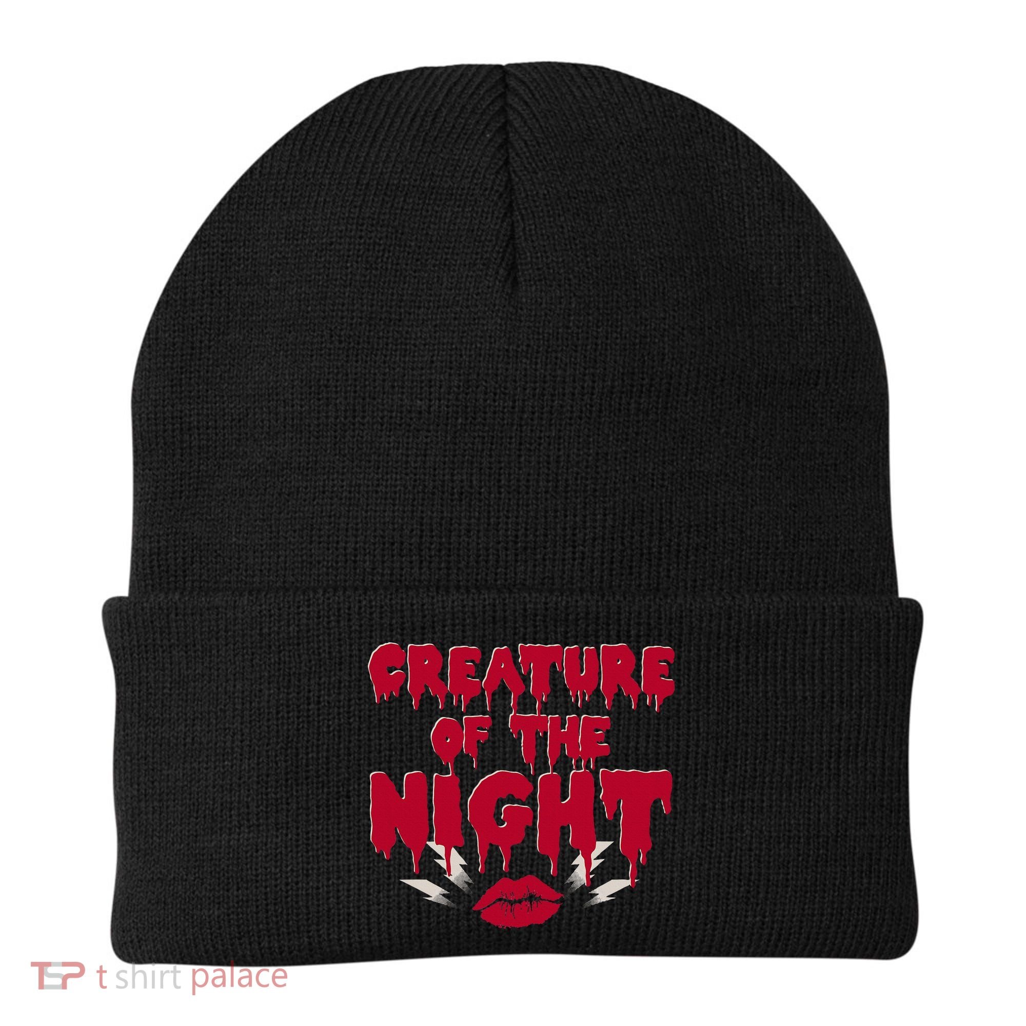 Creature Of The Night Rock Musical Horror Show Lips Beanie
