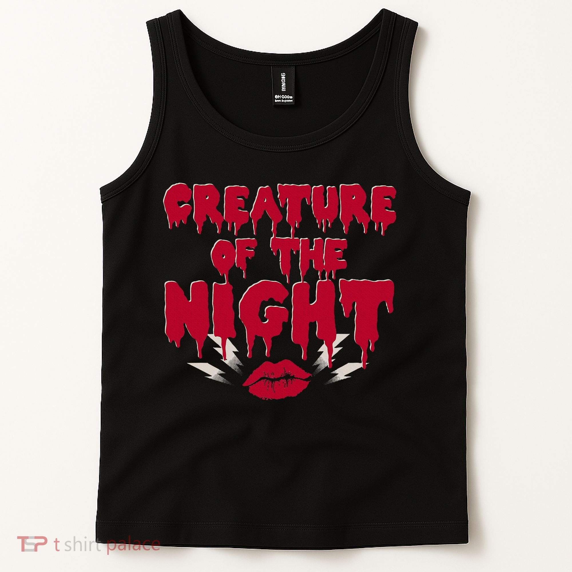 Creature Of The Night Rock Musical Horror Show Lips Tank Top