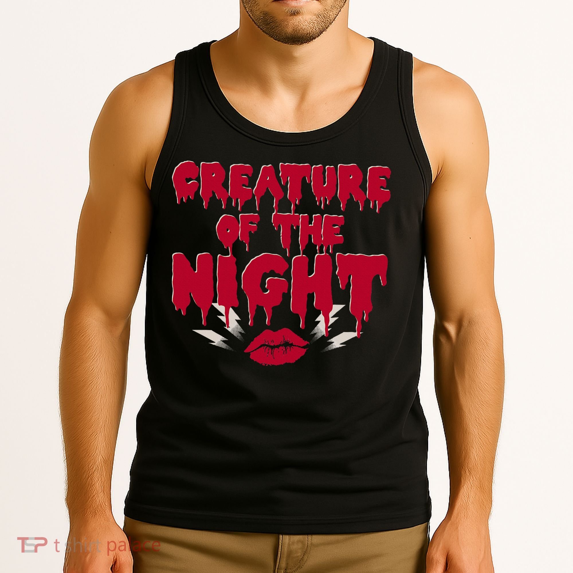 Creature Of The Night Rock Musical Horror Show Lips Tank Top