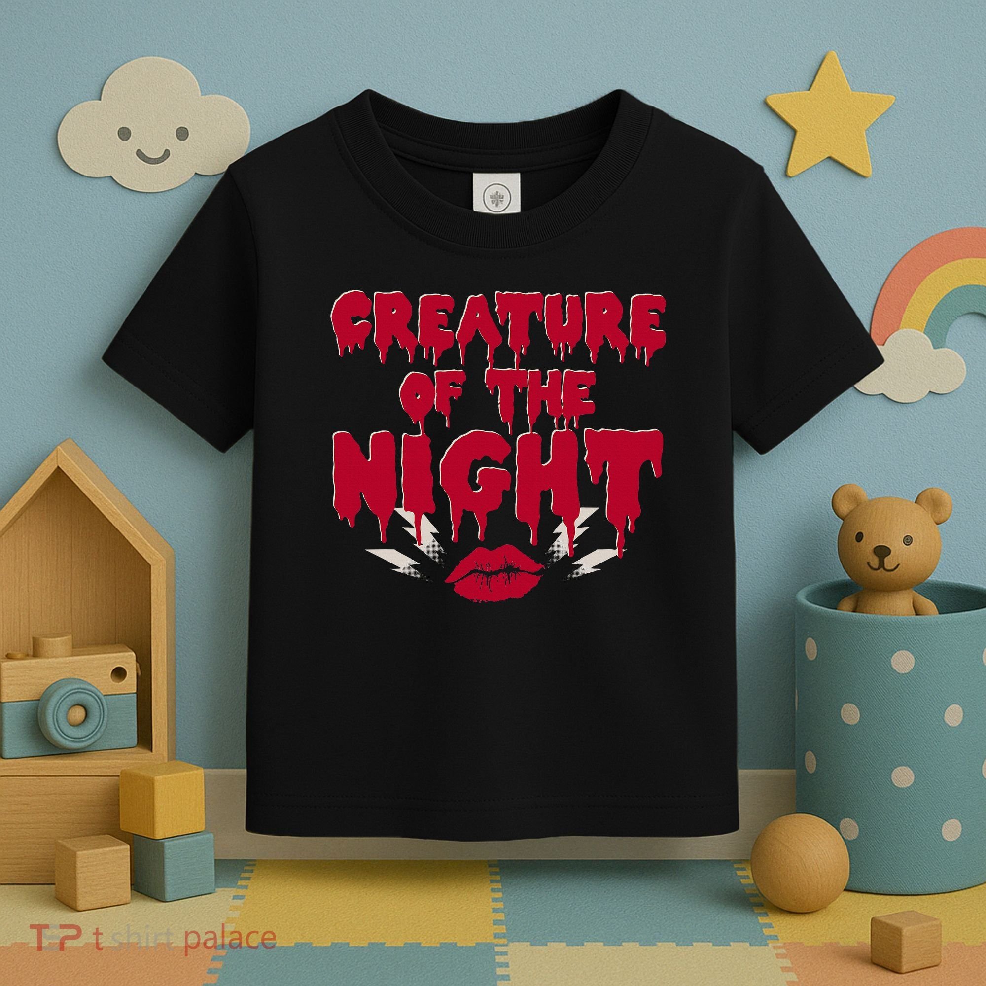 Creature Of The Night Rock Musical Horror Show Lips Toddler T-Shirt