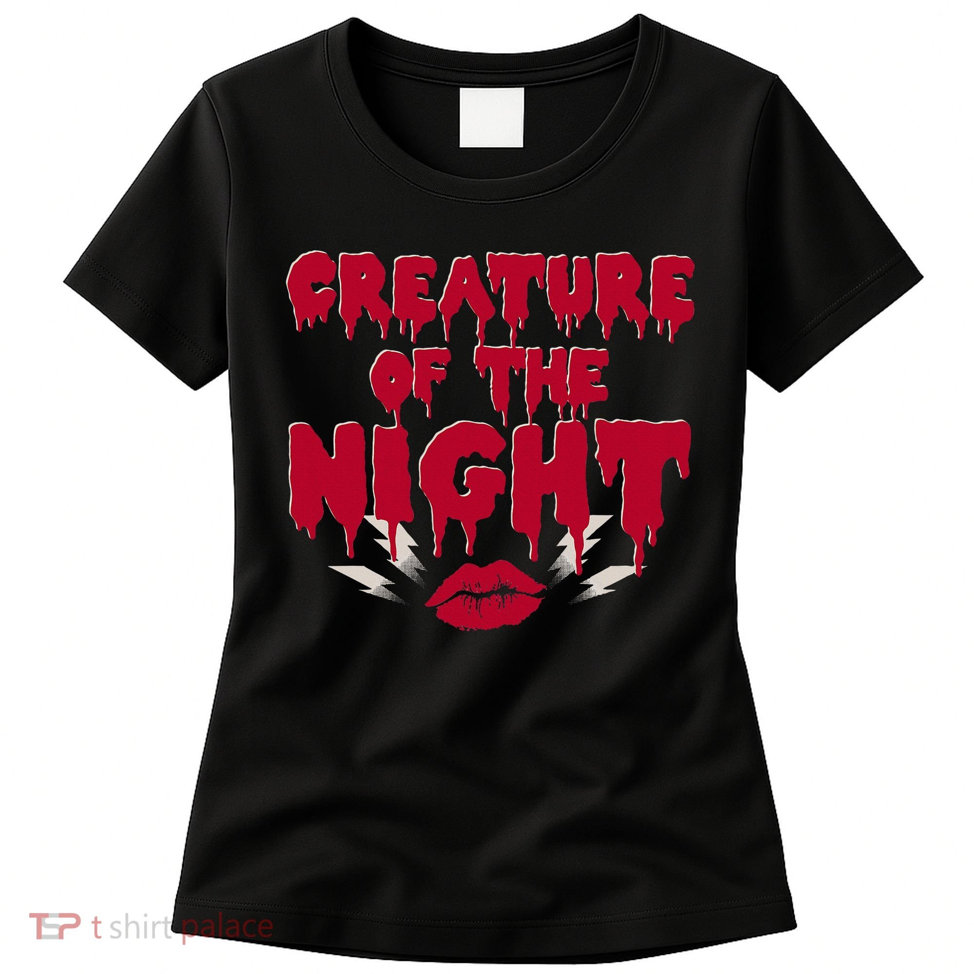 Creature Of The Night Rock Musical Horror Show Lips Women's T-Shirt
