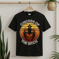 Chicken Of The Ditch Crawfish Boil Party Funny Cajun Lobster T-Shirt thumb 2