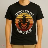 Chicken Of The Ditch Crawfish Boil Party Funny Cajun Lobster T-Shirt thumb 3