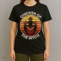 Chicken Of The Ditch Crawfish Boil Party Funny Cajun Lobster T-Shirt thumb 4