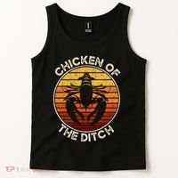 Chicken Of The Ditch Crawfish Boil Party Funny Cajun Lobster Tank Top thumb 2