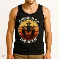 Chicken Of The Ditch Crawfish Boil Party Funny Cajun Lobster Tank Top thumb 3