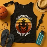 Chicken Of The Ditch Crawfish Boil Party Funny Cajun Lobster Tank Top thumb 4