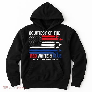 Courtesy Of The Red White And Blue Rip Toby Hoodie