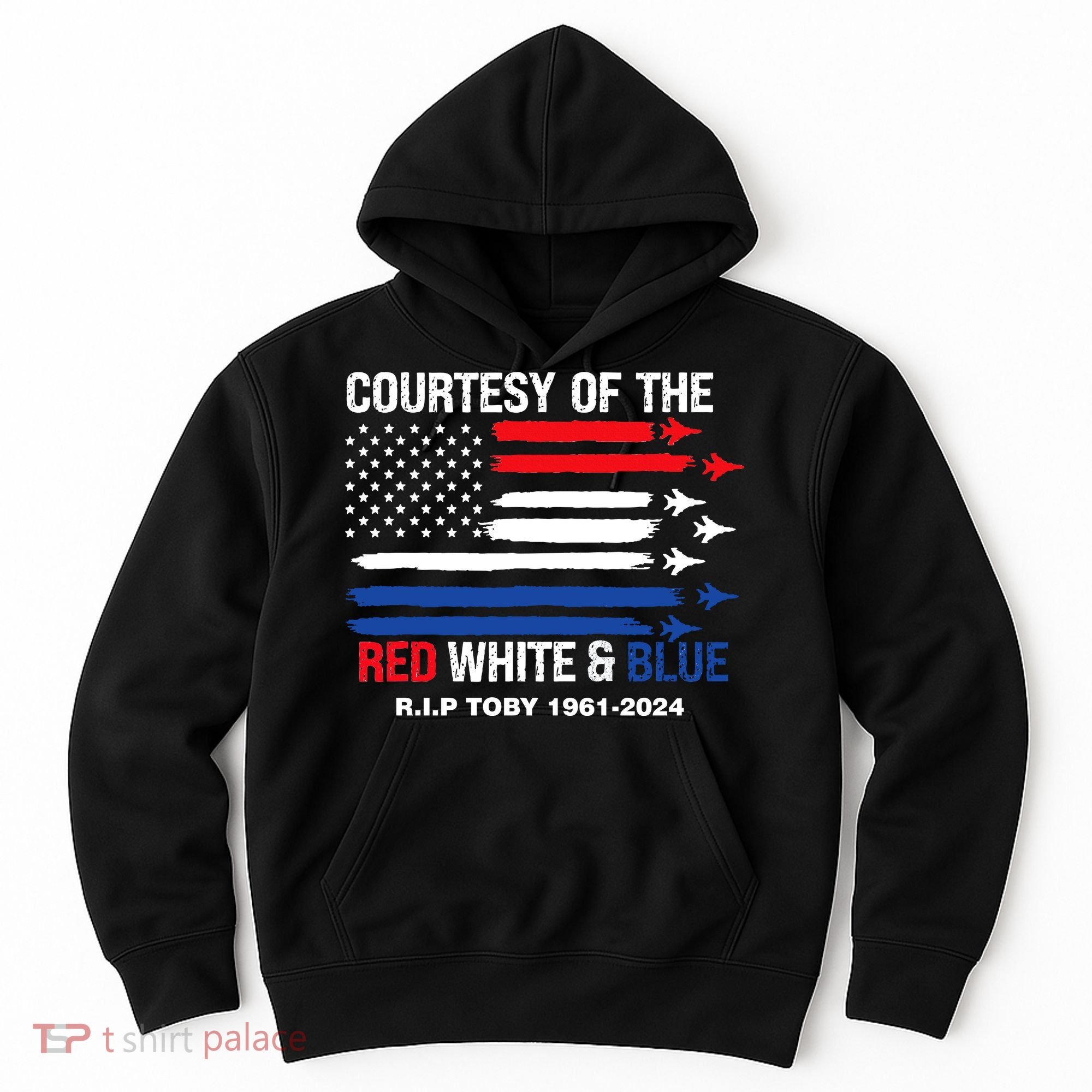 Courtesy Of The Red White And Blue Rip Toby Hoodie