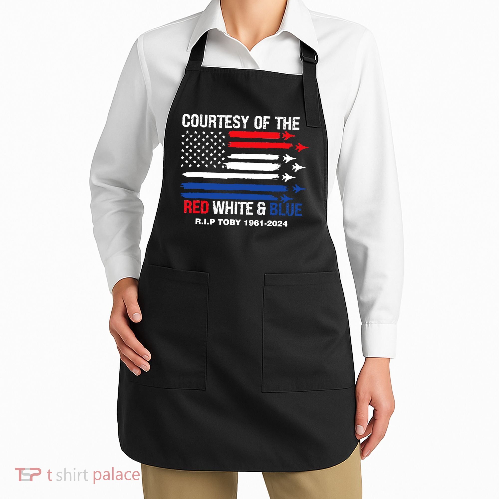 Courtesy Of The Red White And Blue Rip Toby Apron
