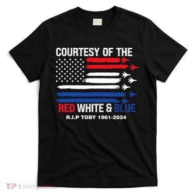 Courtesy Of The Red White And Blue Rip Toby T-Shirt
