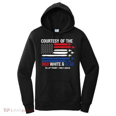 Courtesy Of The Red White And Blue Rip Toby Women's Hoodie