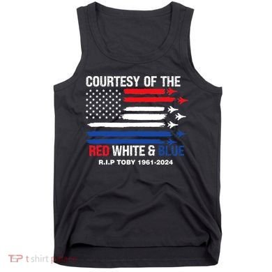 Courtesy Of The Red White And Blue Rip Toby Tank Top