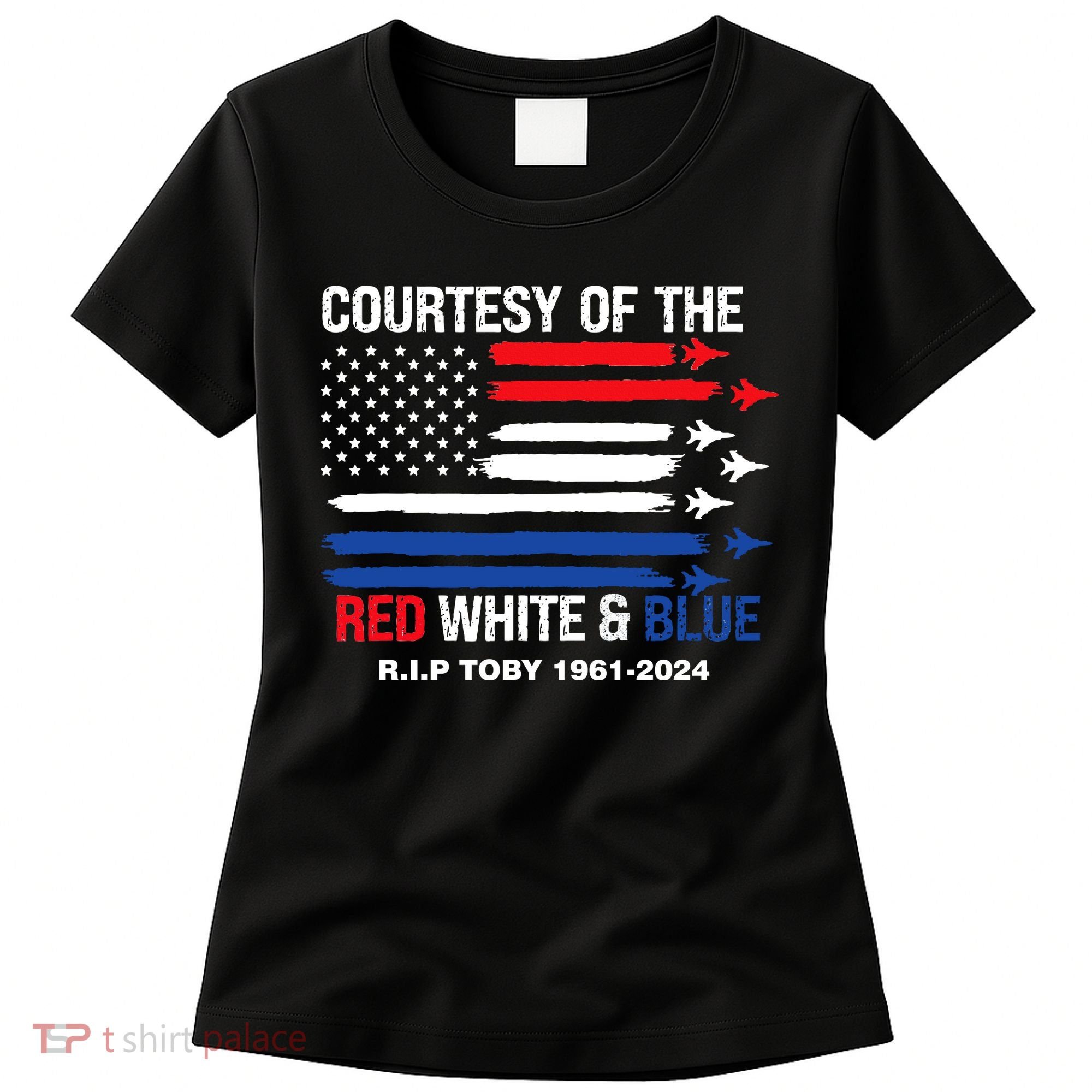 Courtesy Of The Red White And Blue Rip Toby Women's T-Shirt