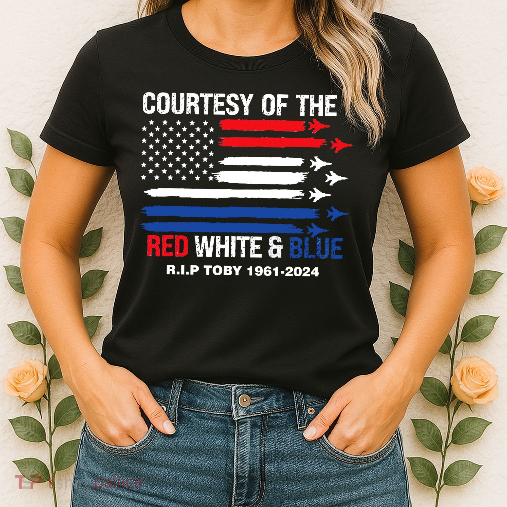 Courtesy Of The Red White And Blue Rip Toby Women's T-Shirt